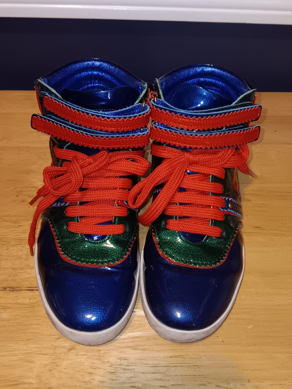 Sergio Rossi Patent Leather Sneakers Size 35